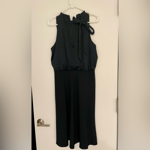 Size 10 Adrianna Papell Halter Neck Dress Dark Navy - Picture 4 of 5